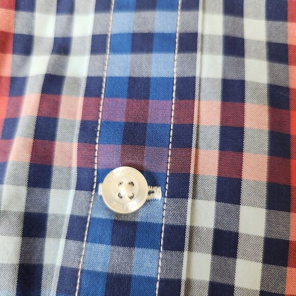 Vineyard Vines boys Whale shirt button down red blue white size M 12-14 - Picture 5 of 10